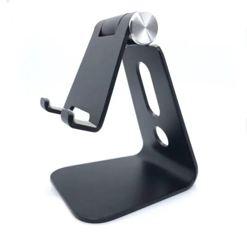 Aluminum Adjustable Cell Phone - Tablet Stand - Black