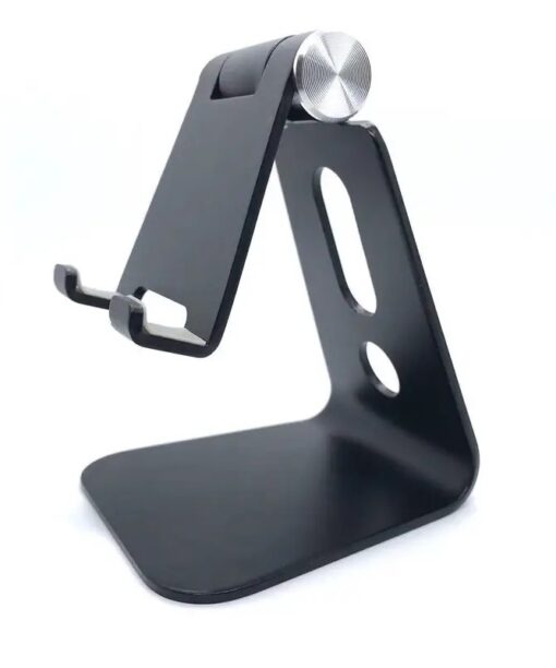 Aluminum Adjustable Cell Phone - Tablet Stand - Black