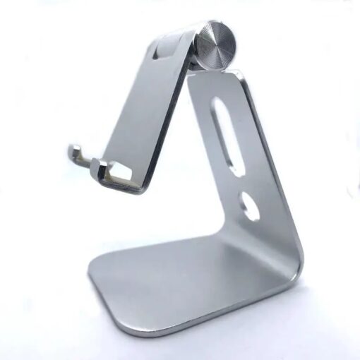Aluminum Adjustable Cell Phone - Tablet Stand - Silver