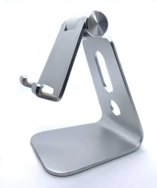 Aluminum Adjustable Cell Phone - Tablet Stand - Silver