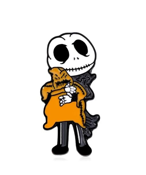 Pin - Kiddo Jack With Oogie Doll - Orange