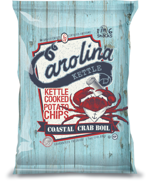 Crab Boil Chips by Carolina Kettle (2oz)