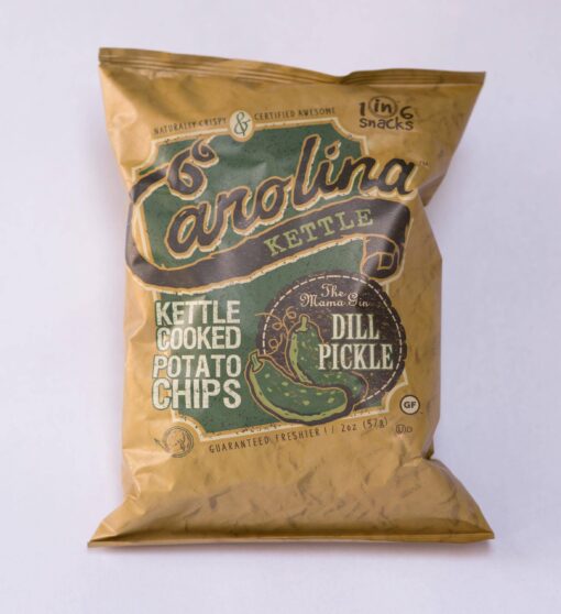 Dill Pickle Chips by Carolina Kettle (2oz)