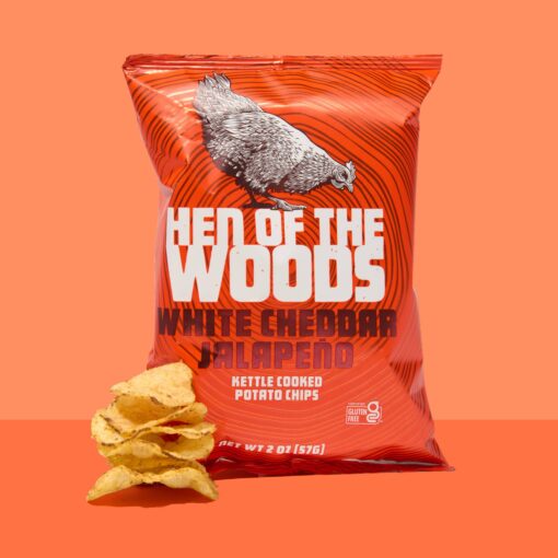 Hen of the Woods - White Cheddar Jalapeño Kettle Chips 2oz