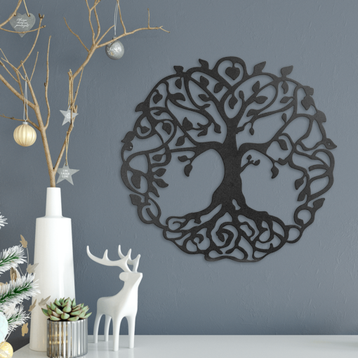 Tree of Life - Medium - Black Metal Decor