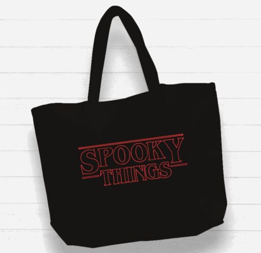Beach Bag / XL Tote Bag - "Spooky Things"