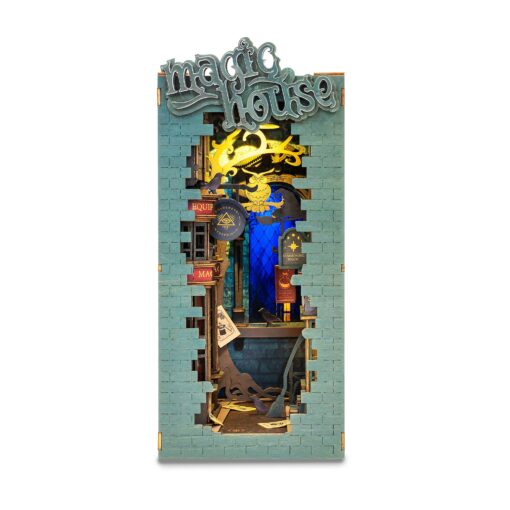 DIY Miniature House Book Nook Kit: Magic House