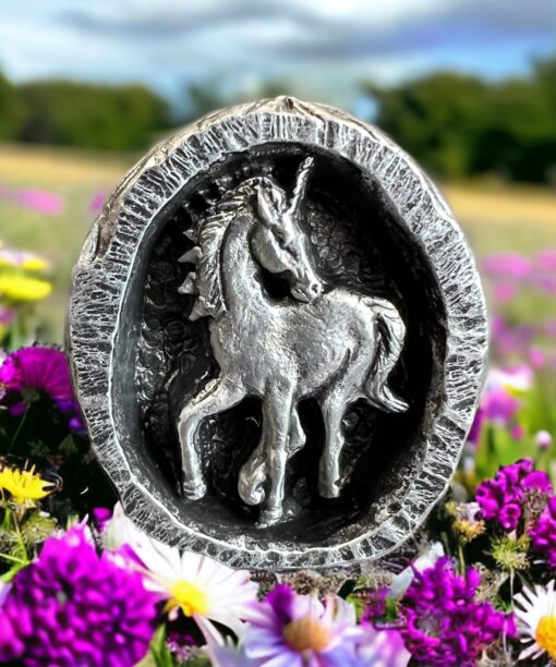 Unicorn Standing Pewter