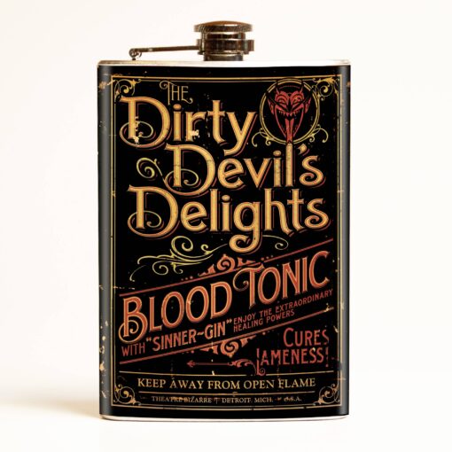 Theatre Bizarre Dirty Devil Delight Flask