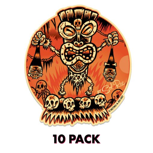 Volcano God Vinyl Sticker