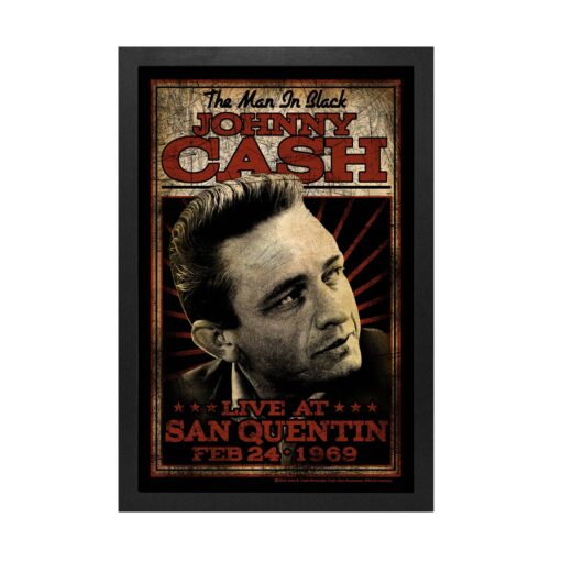 Johnny Cash - Live San Quentin 11x17 Framed Print