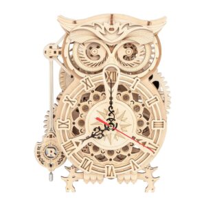 Owl Clock DIY Wooden Puzzle