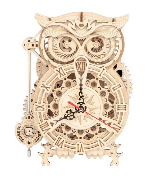 Owl Clock DIY Wooden Puzzle