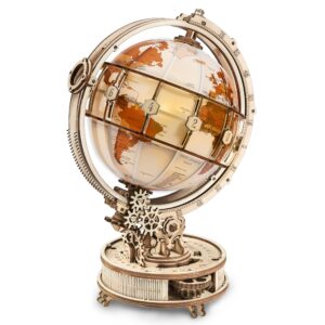 Luminous Globe DIY Wooden Puzzle