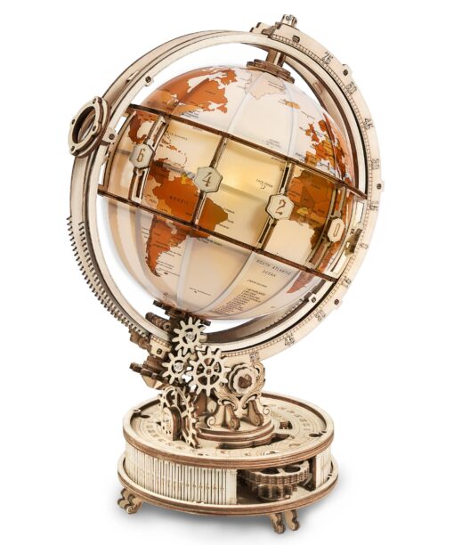 Luminous Globe DIY Wooden Puzzle