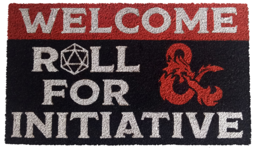 Dungeons and Dragons - Welcome Roll for Initiative Doormat