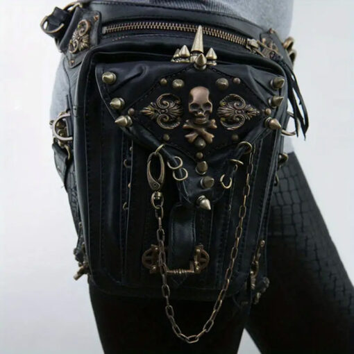 Metal Steampunk Waist/Side Bag