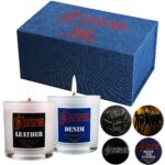Saxon Denim & Leather 2 Candle Gift Set