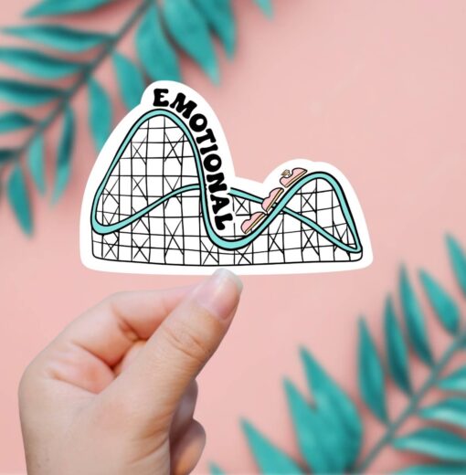 Emotional Rollercoaster Vinyl Sticker
