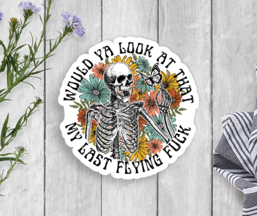 Last Flying F*** Vinyl Sticker