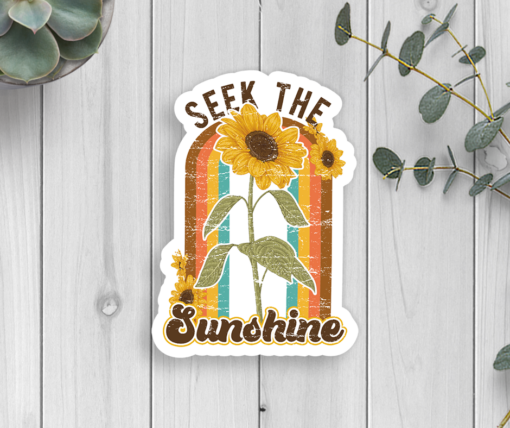 Seek The Sunshine Vinyl Sticker