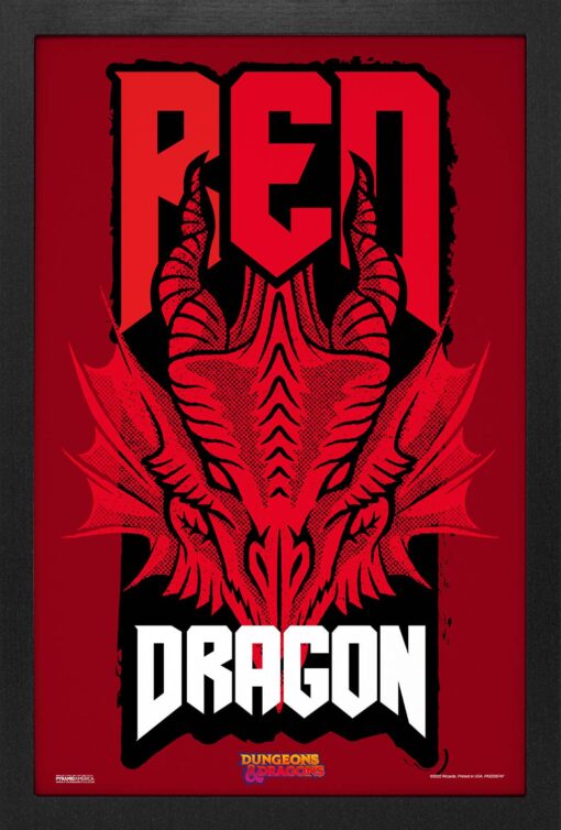 Dungeon & Dragons - Red Dragon Head 11x17 Framed Print