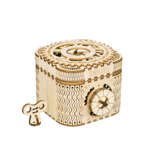LK502, DIY Wooden Puzzle: Treasure Lock Box