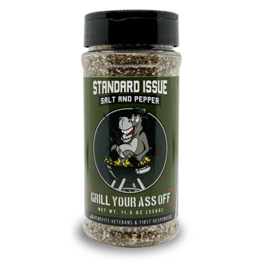 Standard Issue Salt & Pepper Seasoning by Grill Your Ass Off (11.5oz)