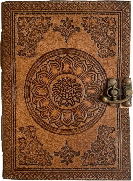 Lotus Blossom 5x7 Leather Journal