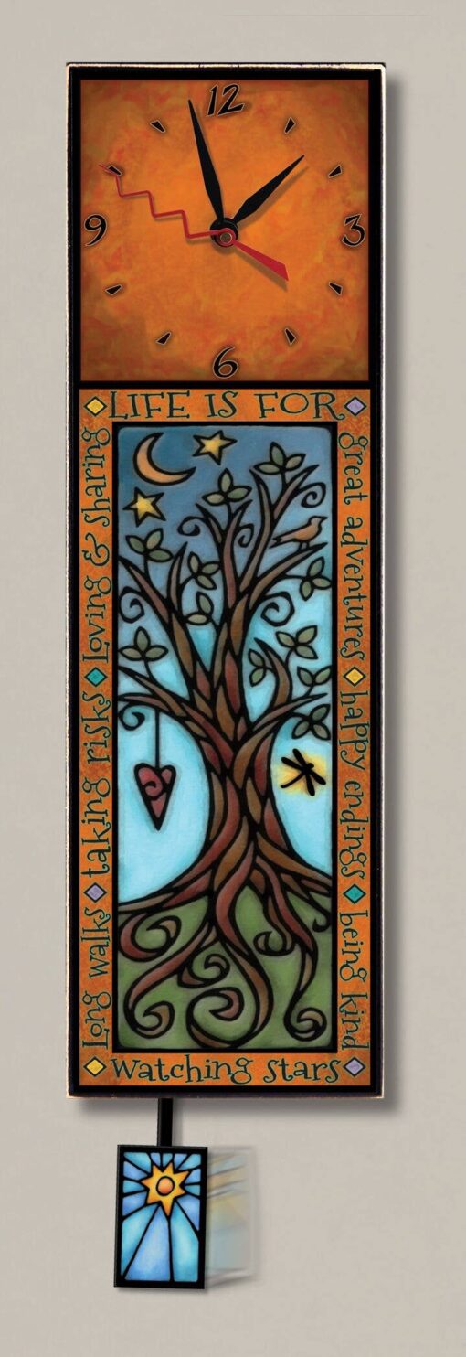 Life is For - Large Pendulum Clock