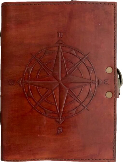 Compass Rose 5x7 Leather Journal
