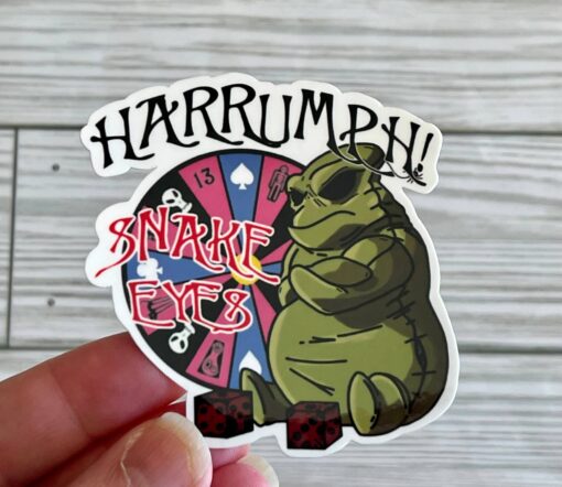 Snake Eyes Oogie Boogie Vinyl Sticker