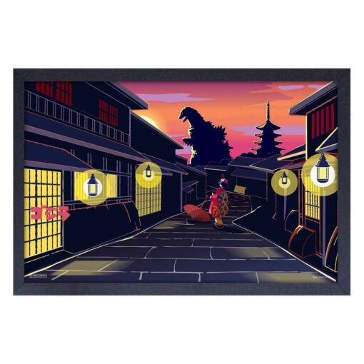 Godzilla - Kimono 11x17 Framed Print