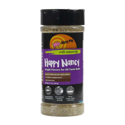 Happy Nancy Mild Seasoning by Dizzy Pig (8oz)