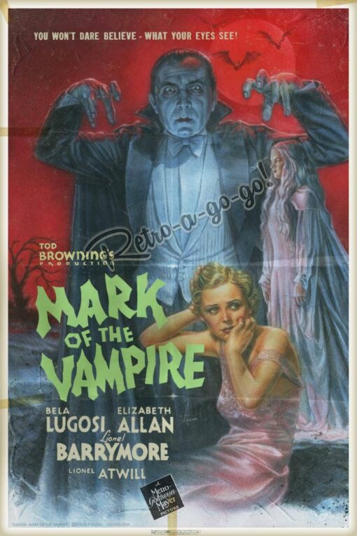 Bela Lugosi Mark of the Vampire Art 12x18 Print