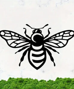 Black Metal Decor - Bee