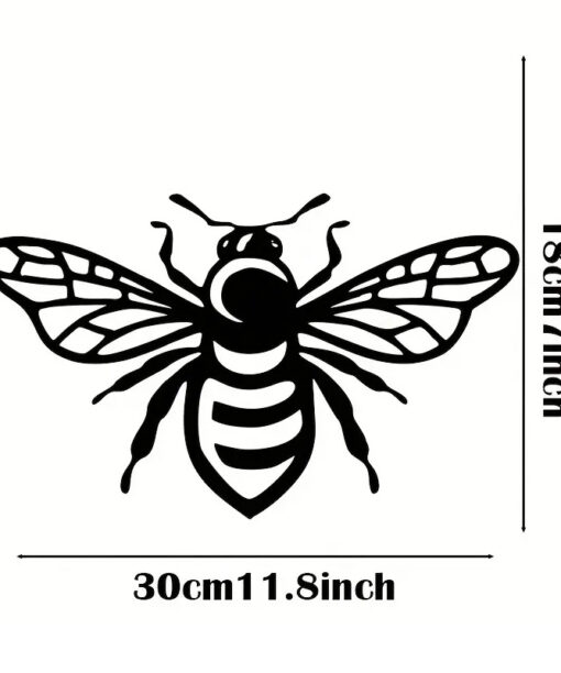 Black Metal Decor - Bee