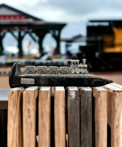 Manassas Virginia Railroad Spike Pewter Train