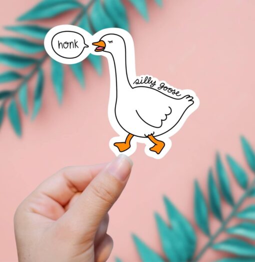 Silly Goose Vinyl Sticker
