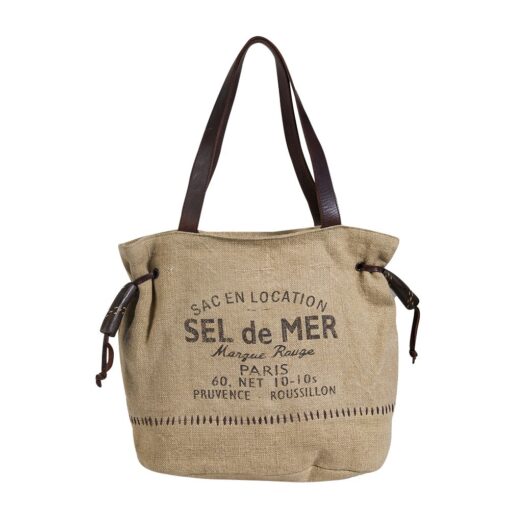 Myra - Sel de Mer Gathered Strap Tote Bag