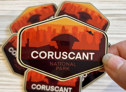 Star Wars National Park Coruscant Vinyl Sticker
