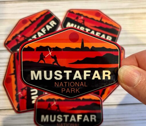 Star Wars National Park Mustafar Vinyl Sticker