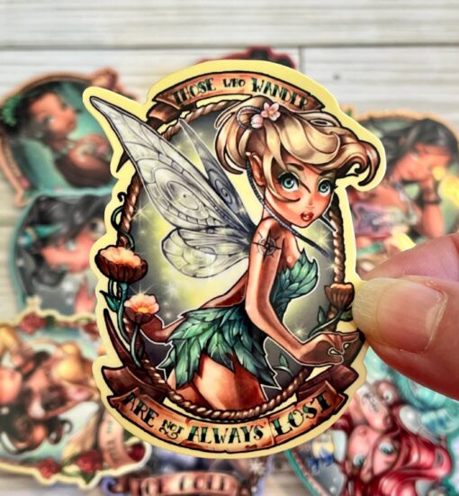 Badass Babes Lost Tinkerbell Vinyl Sticker