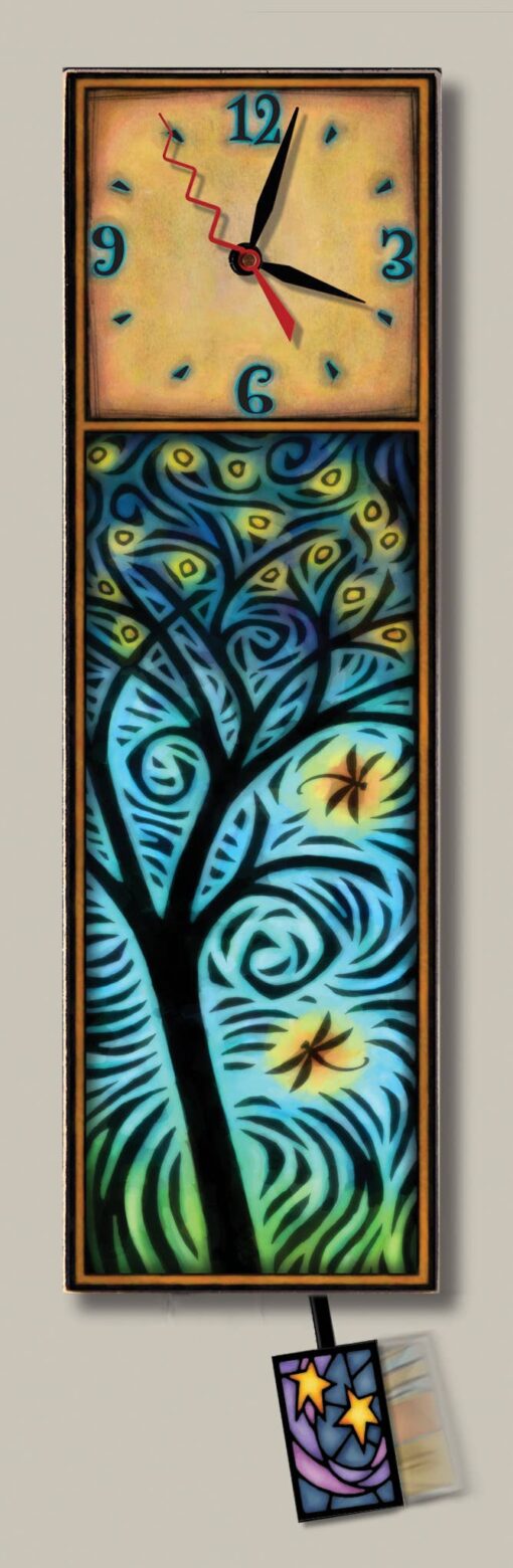 Dragonflies - Large Pendulum Clock