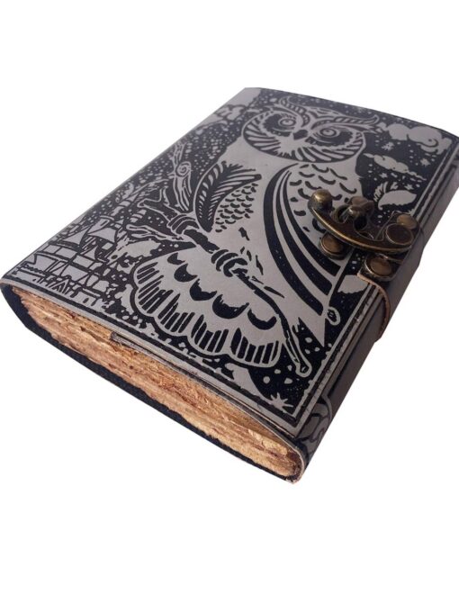 Silver Owl Leather Journal