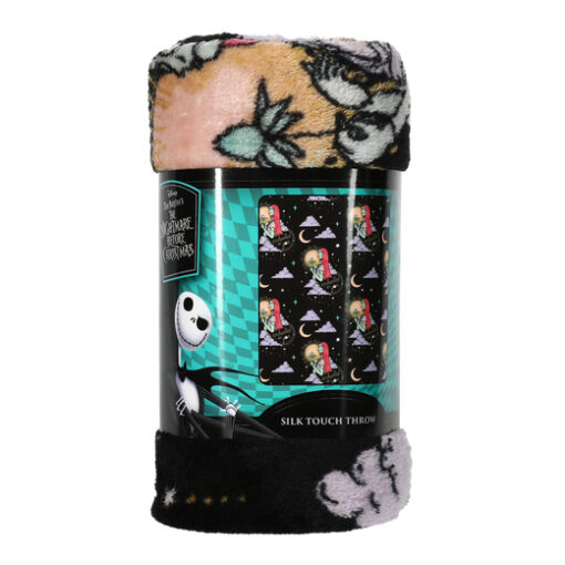 Nightmare Before Christmas 40" X 50" Silk Touch Throw (Black)