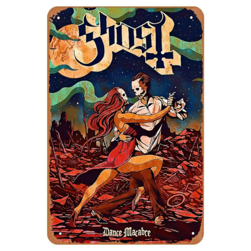 Ghost - Dance Macabre - 8x12 Metal Sign Decor