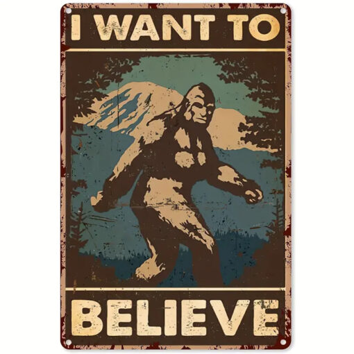 I Want to Believe Classic - 8x12 Metal Sign Decor