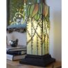 Athena Green Lavish Vine Hurricane Accent Lamp