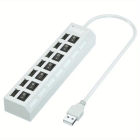 7 USB Plug Adapter (White)